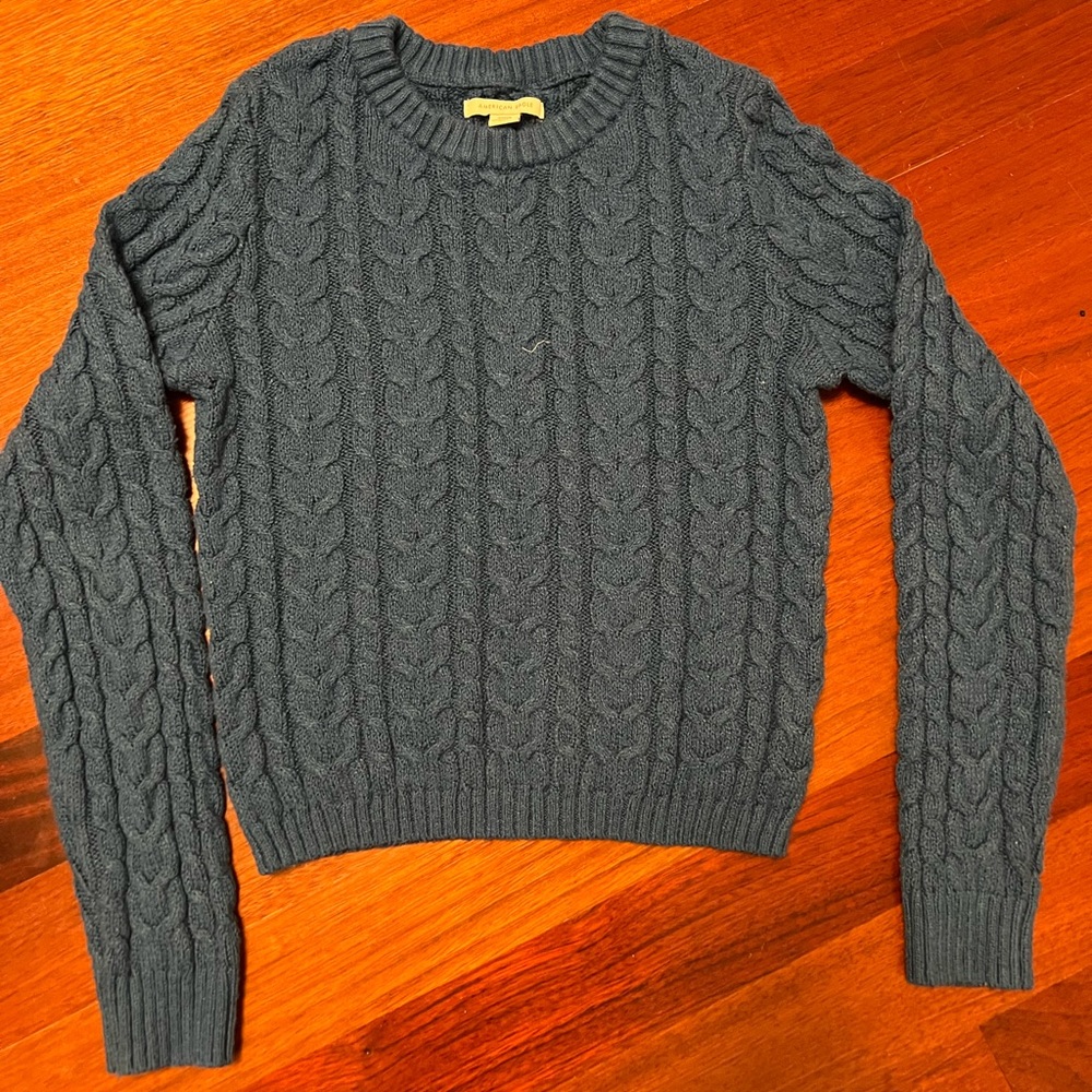 ROYAL BLUE AE KNIT SWEATER